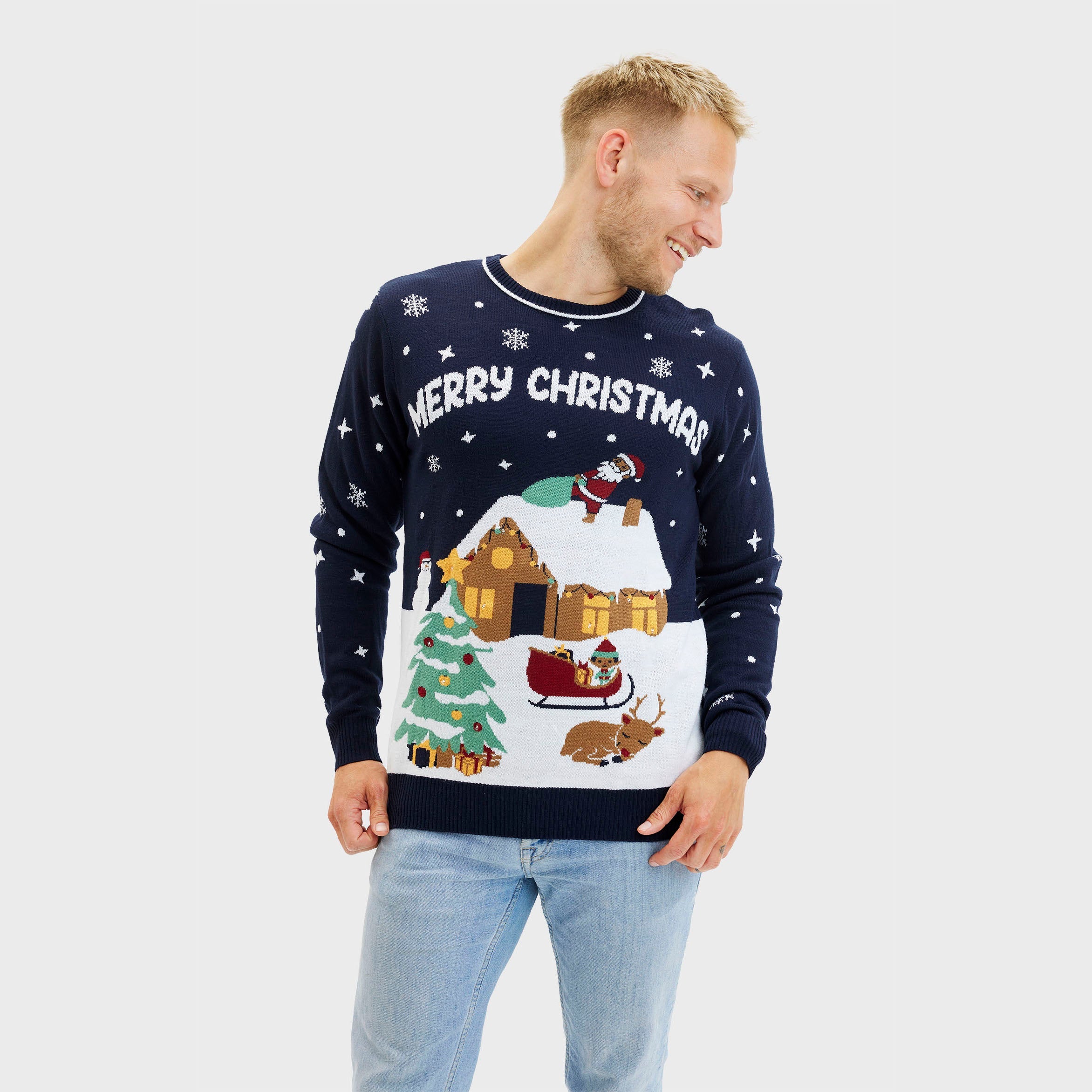 Den idylliske julesweater - Herre